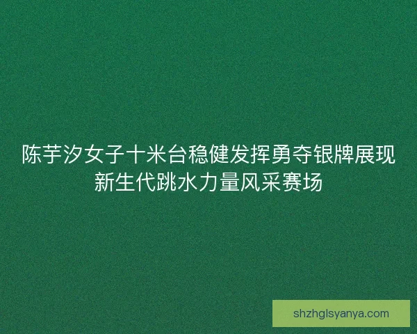 陈芋汐女子十米台稳健发挥勇夺银牌展现新生代跳水力量风采赛场 陈芋汐女子十米台稳健发挥勇夺银牌展现新生代跳水力量风采赛场